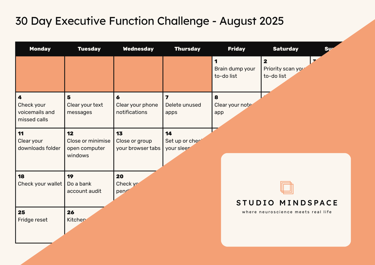 30-Day Executive Function Challenge